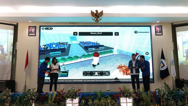 Peluncuran Dinusverse di Aula Gedung E lantai 3 Udinus Semarang, Kamis (21/5/2026).