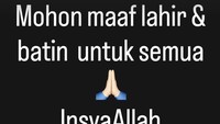 Ia pun meminta maaf dan memohon kepada maaf kepada semua sebelum berangkat haji. Foto: dok instagram Raffi Ahmad dan Nagita Slavina