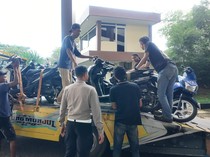 Jelang Laga Persib, Polisi Sikat Motor Wededed di Cianjur