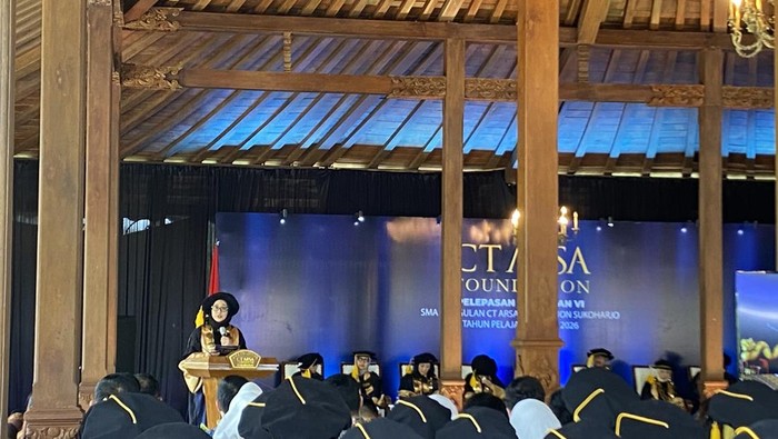 SMAU CT Arsa Sukoharjo, Jawa Tengah, menggelar pelepasan siswa Angkatan VI pada Kamis, 21 Mei 2026.