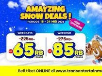 Promo Amayzing Deals Trans Snow World Makassar, Main Salju Makin Hemat!