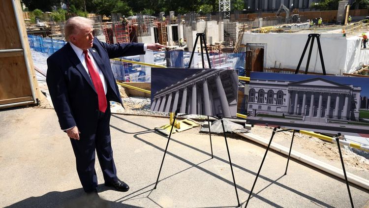 Trump Pamer Proyek Ballroom Gedung Putih Bernilai Rp 7 Triliun