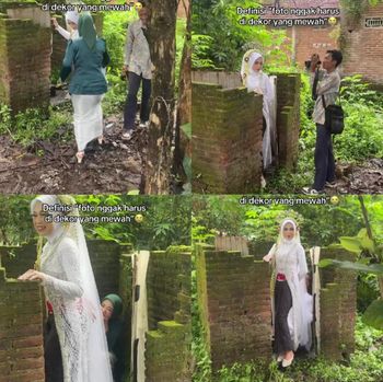 Video aksi fotografer viral usai rekam sesi foto pengantin di bilik toilet bata tua. Tanpa dekorasi mewah, hasil jepretannya jadi sorotan warganet.