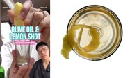 Viral Tren Minuman Olive Oil Lemon Shot, Benar Bikin Kurus Instan?