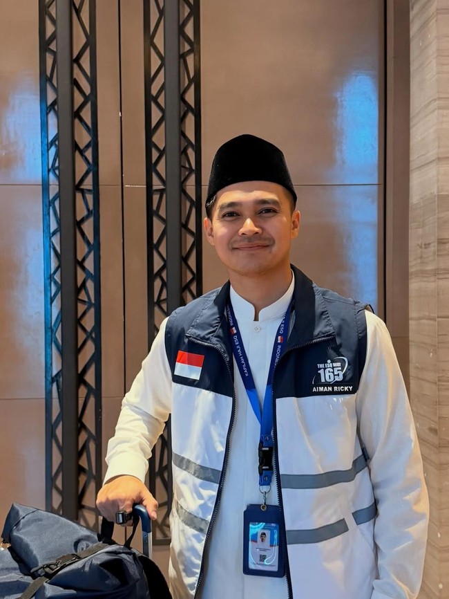 Aiman Ricky Jadi Pembimbing Haji, Siap Layani Tamu Allah