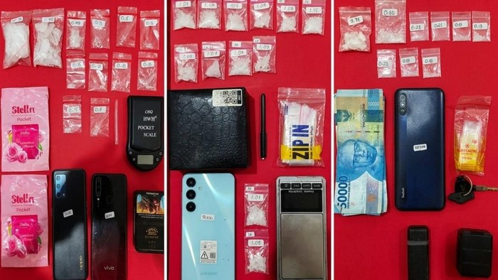 Barang bukti sabu di Pasuruan