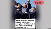 Cek Fakta: Trump Kena Stroke karena Kalah Perang dengan Iran?