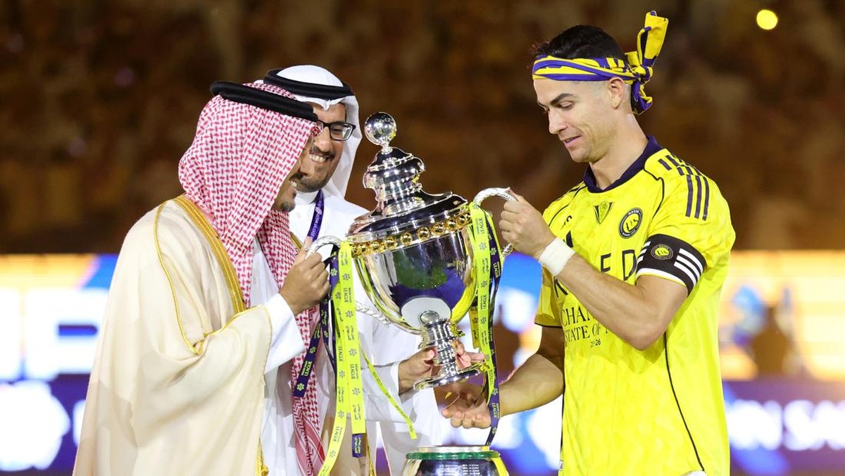 Cristiano Ronaldo bawa Al Nassr juara Liga Arab Saudi. (Foto: Getty Images/Abdullah Ahmed)