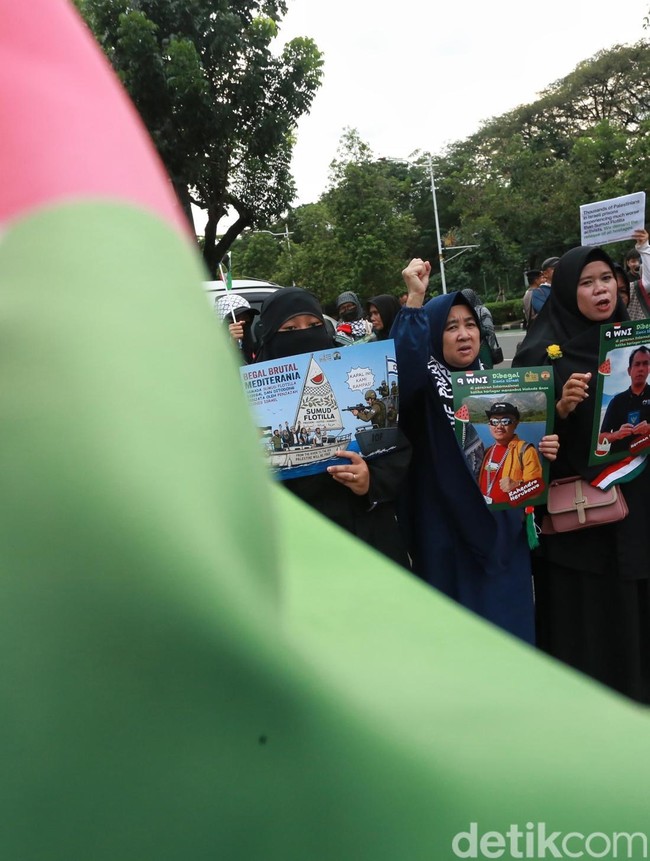 Demo depan Kedubes AS, Kecam Penangkapan Aktivis oleh Israel