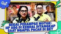 Video: Begal Perampas Motor-HP ABG di Kendal Ditangkap Saat Ngapel Pacar di BKT