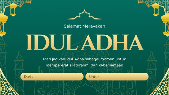 Kartu ucapan Idul Adha 2026