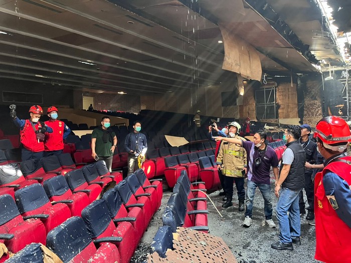 Kebakaran di auditorium kampus Binus di Kebon Jeruk, Jakarta Barat (Jakbar) telah padam. (dok Gulkarmat DKI)