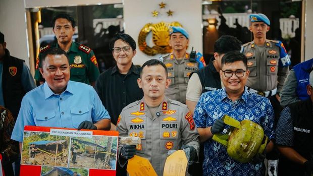 Konferensi pers pengungkapan kasus di Polres Bogor, Jumat (22/5/2026).
