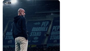 Patung Guardiola rencananya juga akan dibangun City. Foto: X.com