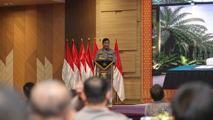 Wakapolda Brigjen Pol Rony Samtana saat menghadiri MoU terkait Karhutla Tahun 2026