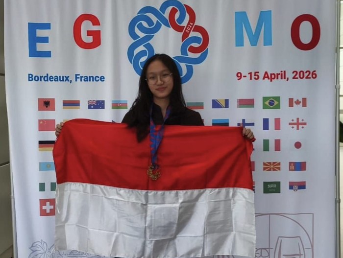 Siswi SMAK Penabur Gading Serpong, Danica Odelia peraih medali emas dalam ajang European Girls Mathematical Olympiad (EGMO) 2026