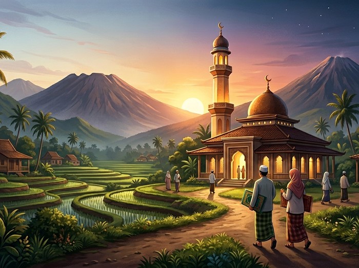 Ilustrasi Waktu Sholat Jawa Timur