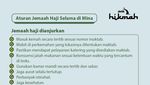 Dos and Donts Jemaah Haji Selama Armuzna