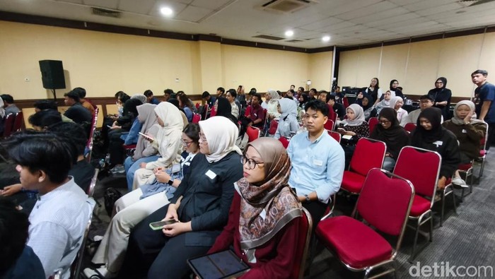Suasana psikotes Career Corner CT Corp dalam rangkaian Jogja Financial Festival 2026, Sabtu (23/5/2026).