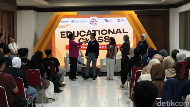 Jogja Financial Festival Sesi educational class dari PT Aneka Tambang (ANTAM) dalam Jogja Financial Festival 2026, Sabtu (23/5/2026).