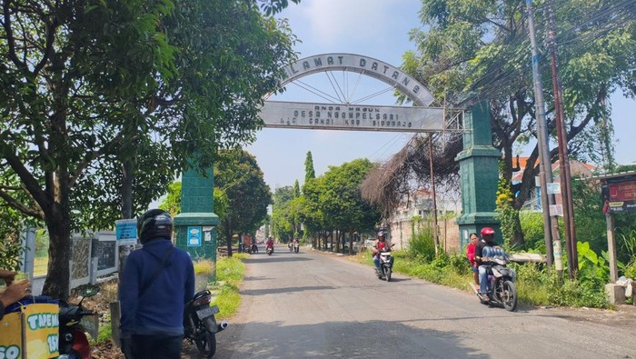 Kawasan Ngampelsari Sidoarjo yang diduga jadi lokasi teror pocong jadi-jadian