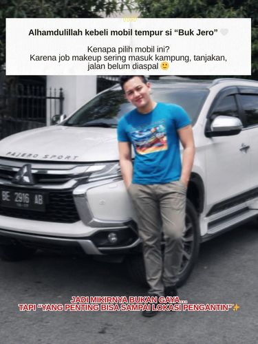 Kisah inspiratif penata rias yang dulu sempat ditolak satpam karena pakai motor. Kini ia sukses membuktikan kerja kerasnya dengan membeli mobil impiannya. Kisah inspiratif penata rias yang dulu sempat ditolak satpam karena pakai motor. Kini ia sukses membuktikan kerja kerasnya dengan membeli mobil impiannya.
