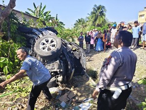 Kronologi Kecelakaan Maut Kereta Api Vs Pajero di Tebing Tinggi