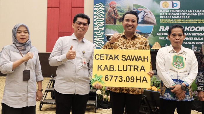 Pemkab Luwu Utara terima bantuan cetak sawah 6.773 hektare untuk 2026.