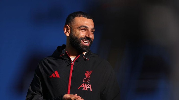 BIRMINGHAM, ENGLAND - MAY 15: Mohamed Salah of Liverpool  ahead of the Premier League match between Aston Villa and Liverpool at Villa Park on May 15, 2026 in Birmingham, England. (Photo by Catherine Ivill - AMA/Getty Images)