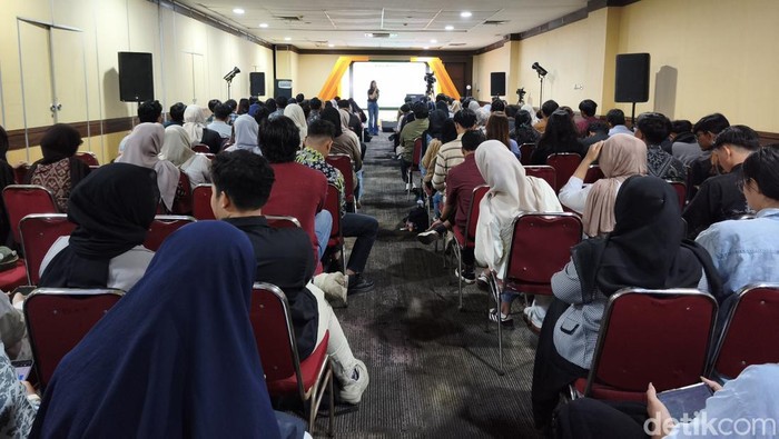 Suasana psikotes Career Corner CT Corp dalam event JFF 2026 di JEC, Bantul, Sabtu (23/5/2026).