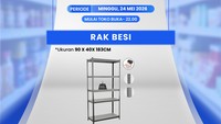 Rak Besi Rp 800 Ribuan di Transmart Full Day Sale!