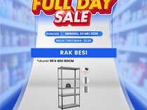 Rak Besi Rp 800 Ribuan di Transmart Full Day Sale!