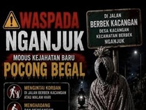 Viral Poster Waspada Teror Pocong di Nganjuk, Begini Kata Polisi