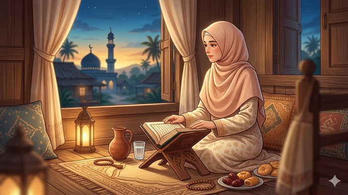Ilustrasi ibadah sebelum Idul Adha. Niat puasa Tarwiyah.