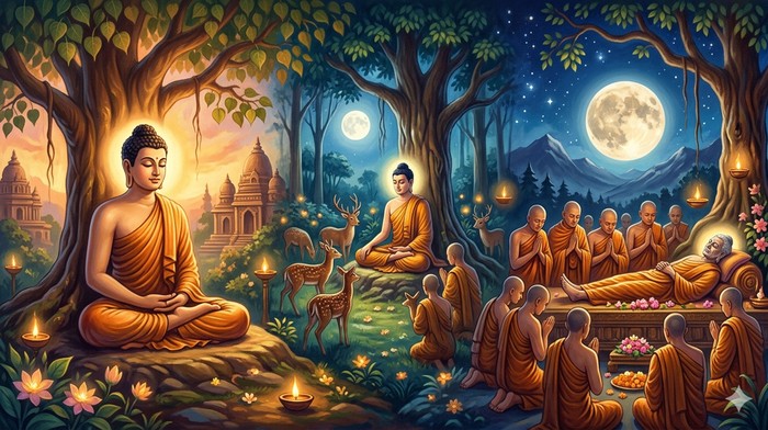 Ilustrasi Tri Suci Waisak.