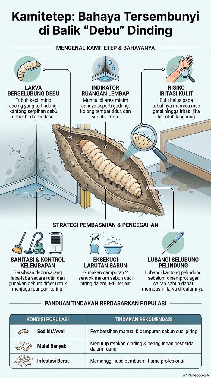 Infografis soal apa itu kamitetep dan bagaimana cara membasminya