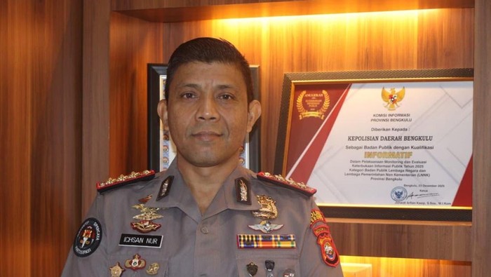Kabid Humas Polda Bengkulu Kombes Ichsan Nur