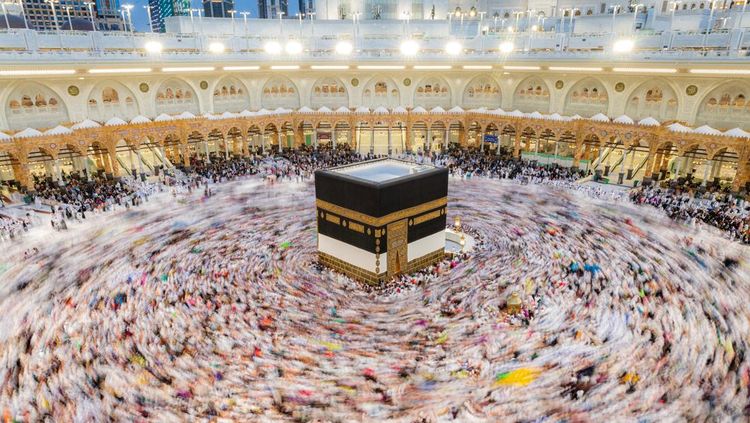 Lautan Jamaah Mengitari Kabah Jelang Dimulainya Ibadah Haji