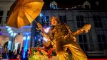 Manusia Patung Ramaikan Festival Humanoid di Kota Tua Jakarta