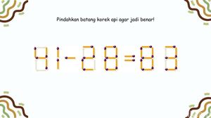 Panasin Otak dengan Teka-teki Korek Api, Langsung Menyala kalau Benar Semua