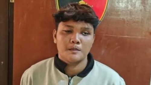 H, terduga pelaku pembunuhan pasutri lansia di Sumbawa yang ditangkap Minggu (24/5/2026). (Dok. Polres Sumbawa)