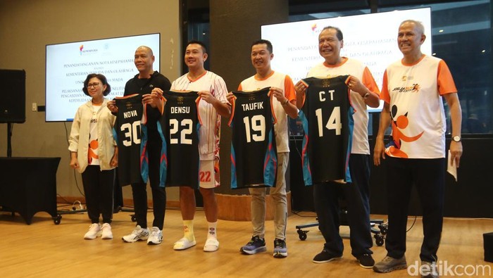 Penandatanganana MoU antara UGM dengan Kemenpora di bidang pemuda dan olahraga, Minggu (25/5/2026)