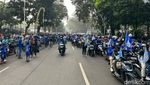Gedung Sate Membiru Jelang Konvoi Juara Persib Bandung