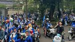 Gedung Sate Membiru Jelang Konvoi Juara Persib Bandung