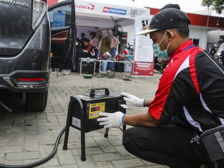 Pertamina Gelar Uji Emisi Gratis di Sejumlah SPBU Jakarta