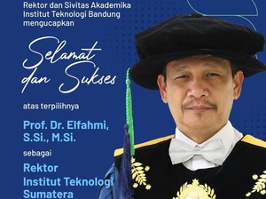 Prof Elfahmi, Guru Besar ITB yang Terpilih Jadi Rektor Itera 2026-2030
