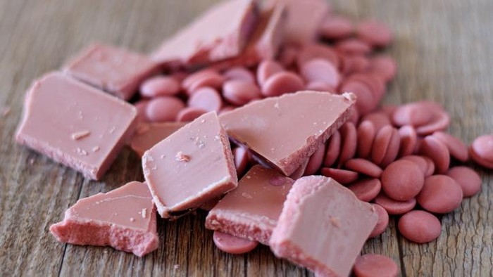 Ruby Chocolate, cokelat berwarna pink.