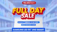 Cuma Sehari! Transmart Diskon Samsung Smart TV 43 Inch Mulai Rp 3,5 Jutaan