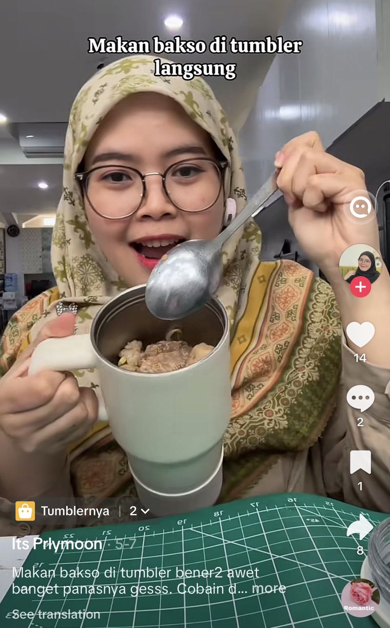 Tren tumbler isi seblak