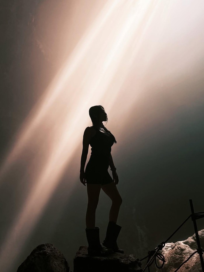 Wendy Walters Bak Lara Croft, Rappeling di Gua Jomblang dan Ngeleng